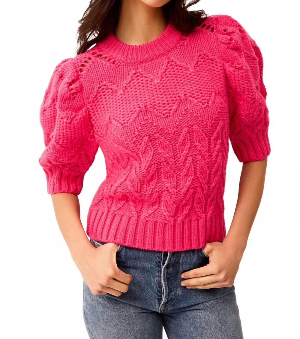 NEW MARIE OLIVER vayda top in party pink